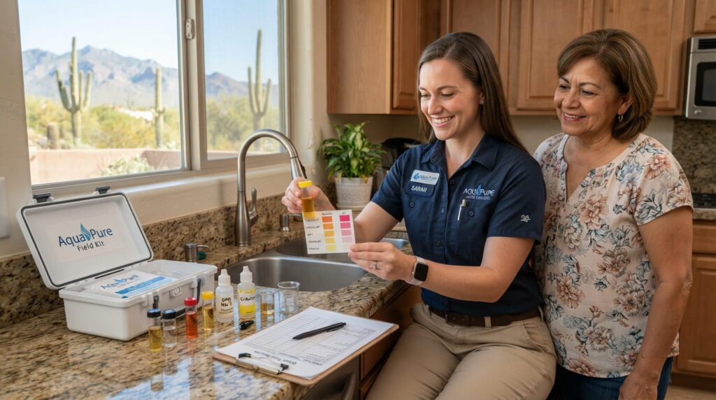 free water test process Desert Water