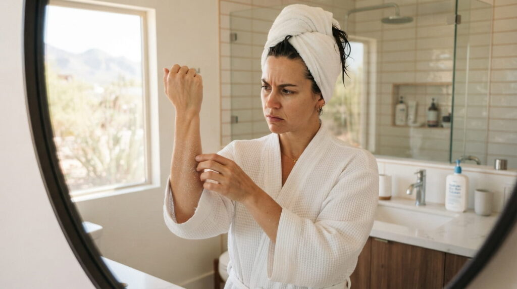hard water dry skin hair Tucson